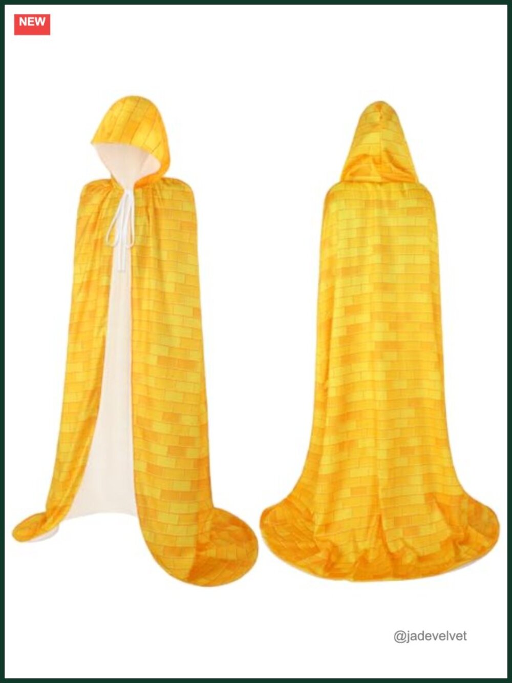Hooded Cape Costume Polyester Unisex Role Play Halloween Cloak